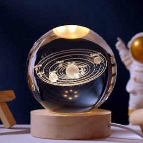 Galaxy Solar System Crystal Ball Night Light