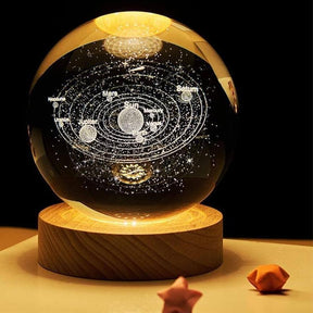 Galaxy Solar System Crystal Ball Night Light