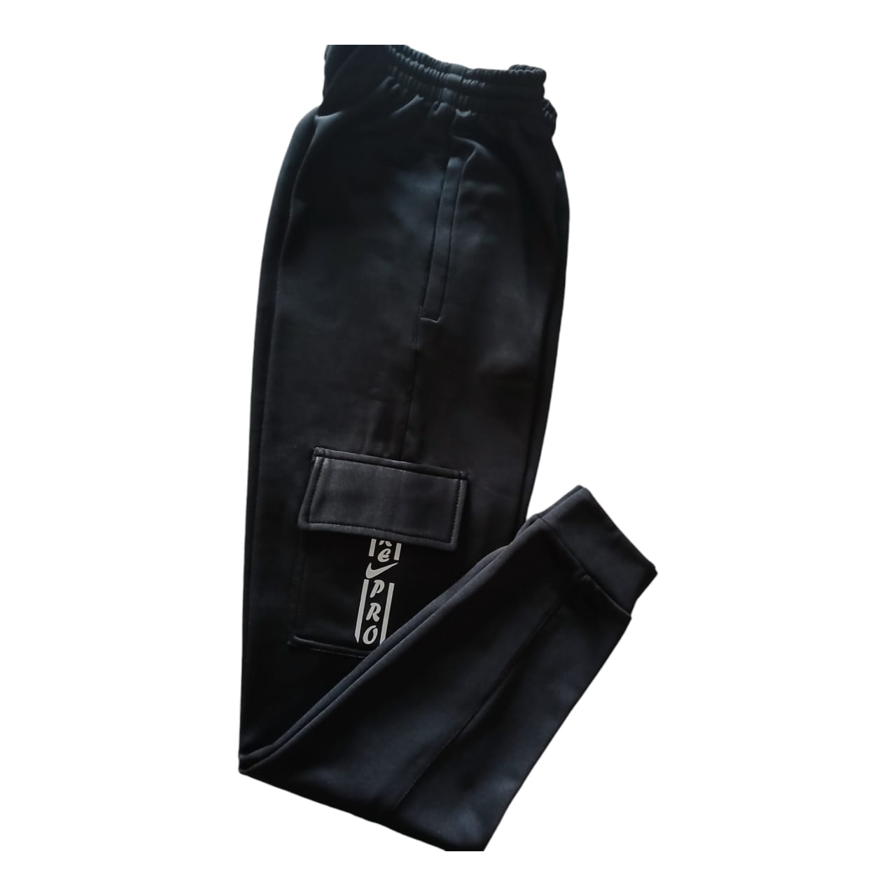 BLACK CARGO STYLE TROUSER