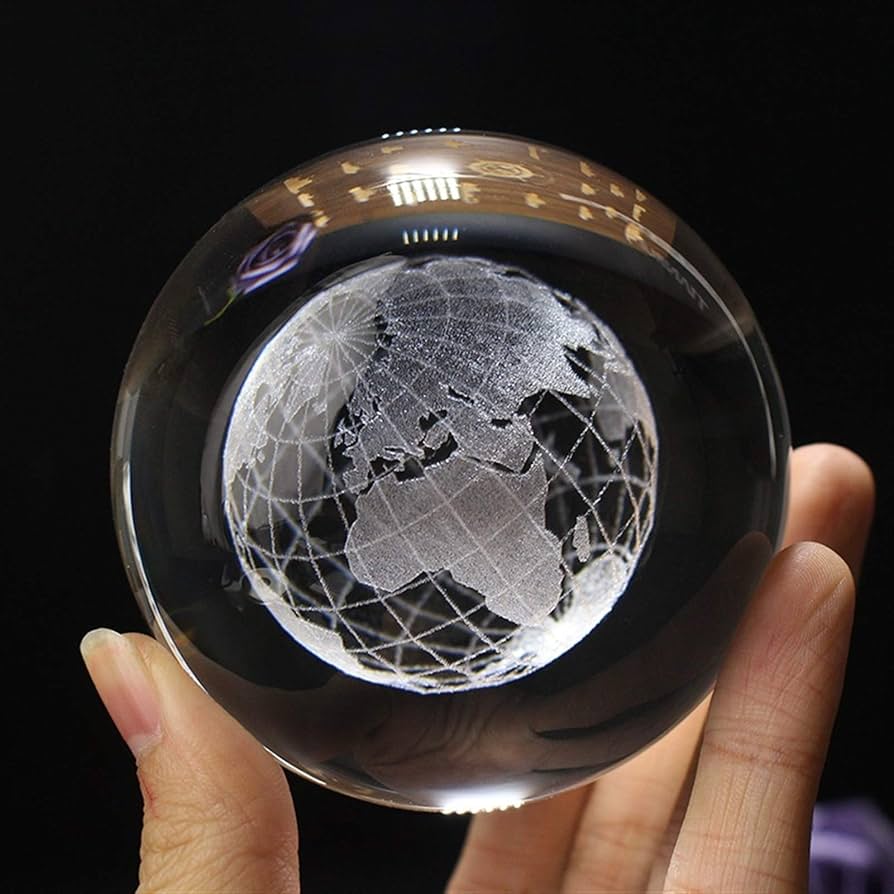 3D CRYSTAL WORLD GLOBE BALL LIGHT