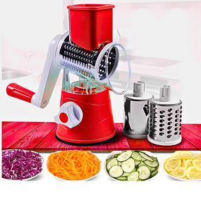 Manual Vegetable Cutter Slicer Multifunctional Round Slicer Table Top Food Processor Blender Cutter( Random Color )