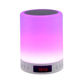 LED Table Lamp Charging Alarm Clock Audio Night Light Wireless Bluetooth